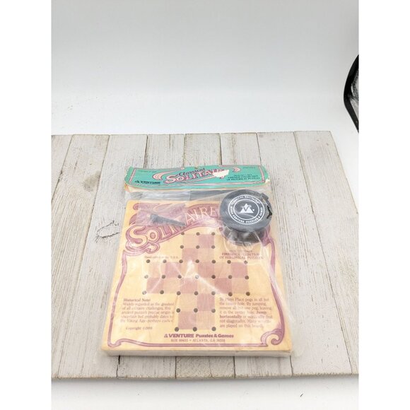 Venture Classical Solitaire Travel Board Game 1989 Unopened Sealed - Picture 1 of 4